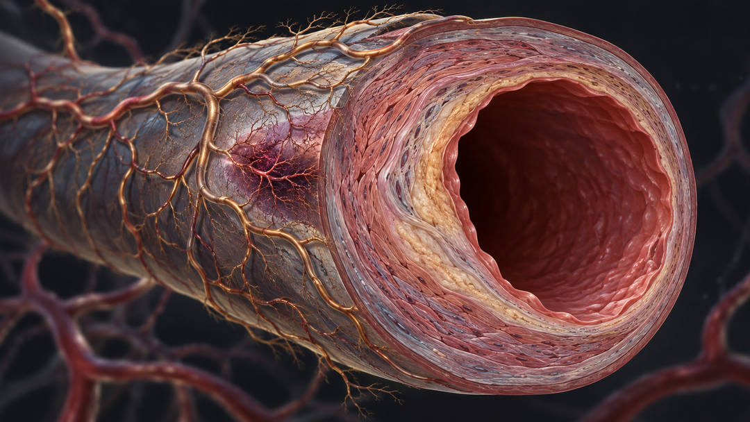 Original medical illustration for: A Surgeon's View on Atherosclerosis: Could the Real Problem Start in the Artery Wall's Own Tiny Blood Vessels?