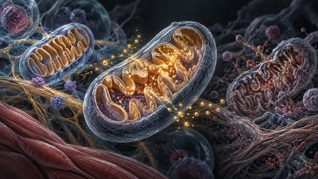 Original medical illustration for: Can We Slow Down Aging? Inside the Push to Extend "Healthspan"