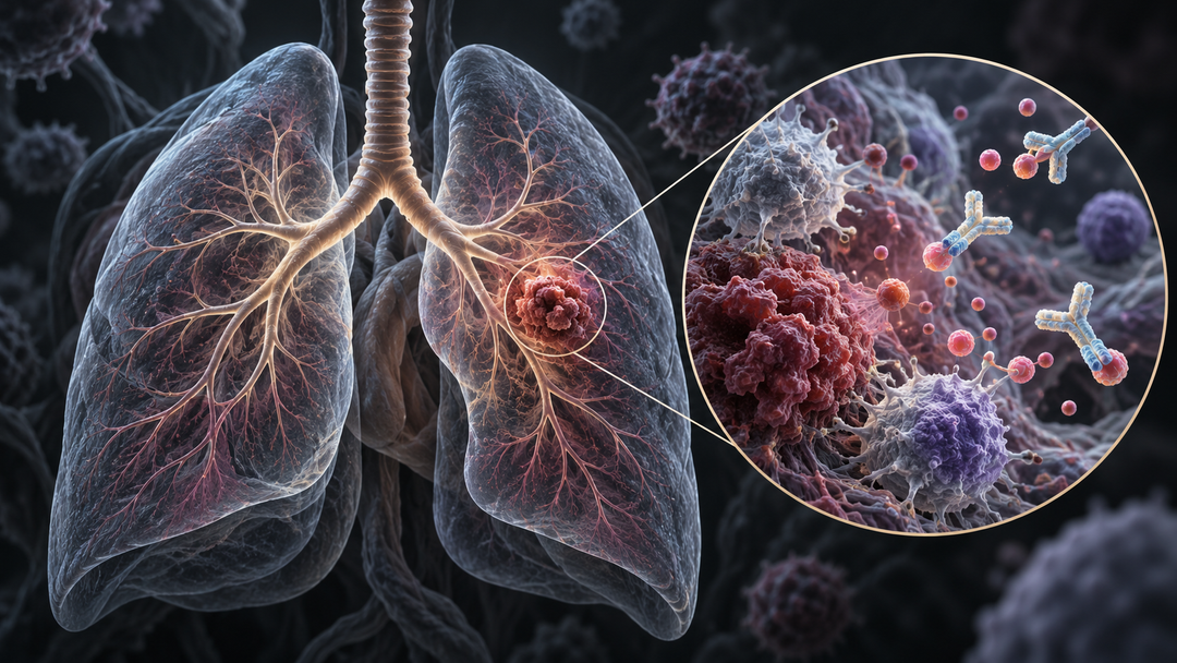Original medical illustration for: Canakinumab for Non-Small Cell Lung Cancer: A Comprehensive Review of Five Clinical Trials