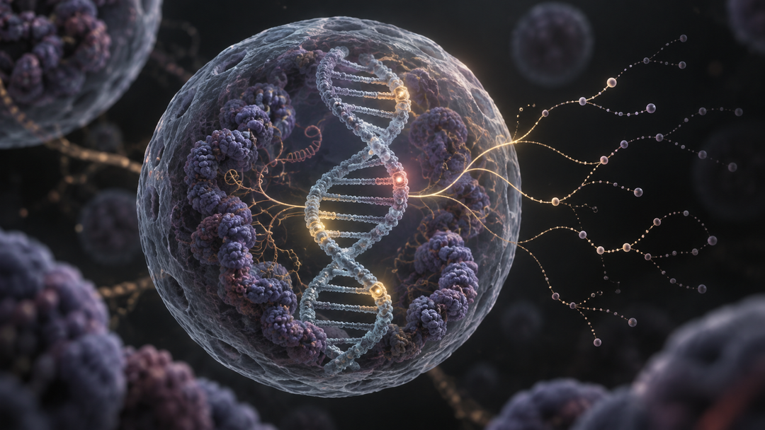 Original medical illustration for: Direct-to-Consumer Genomics: Harmful or Empowering? A Patient's Guide to Home DNA Testing