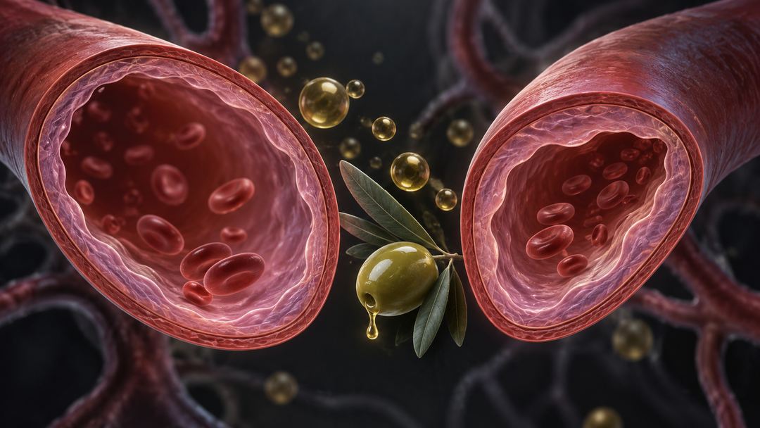Original medical illustration for: Does Olive Oil Harm Blood Vessels After a Meal? A Patient's Guide to the 2000 Mediterranean Diet Study