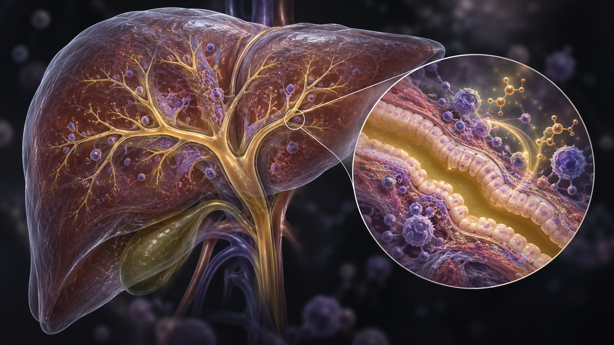 Original medical illustration for: Elafibranor for Primary Biliary Cholangitis: A Comprehensive Review of the ELATIVE Phase 3 Trial