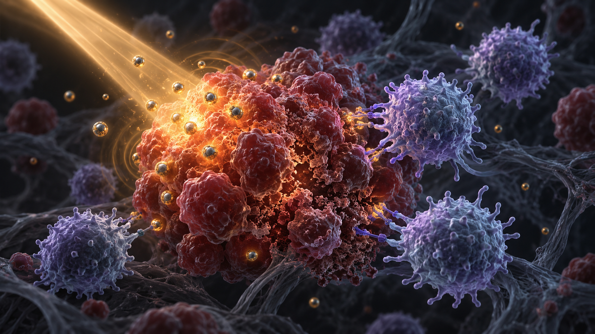 Original medical illustration for: Heat and Immunity Together: A Patient's Guide to Photothermal-Immunotherapy Combinations for Cancer