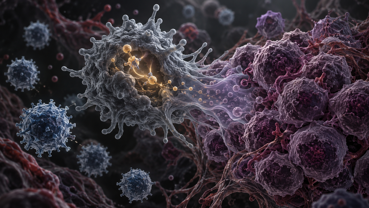 Original medical illustration for: How Estrogen Signaling Helps Cancer Hide From the Immune System: What Patients Need to Know