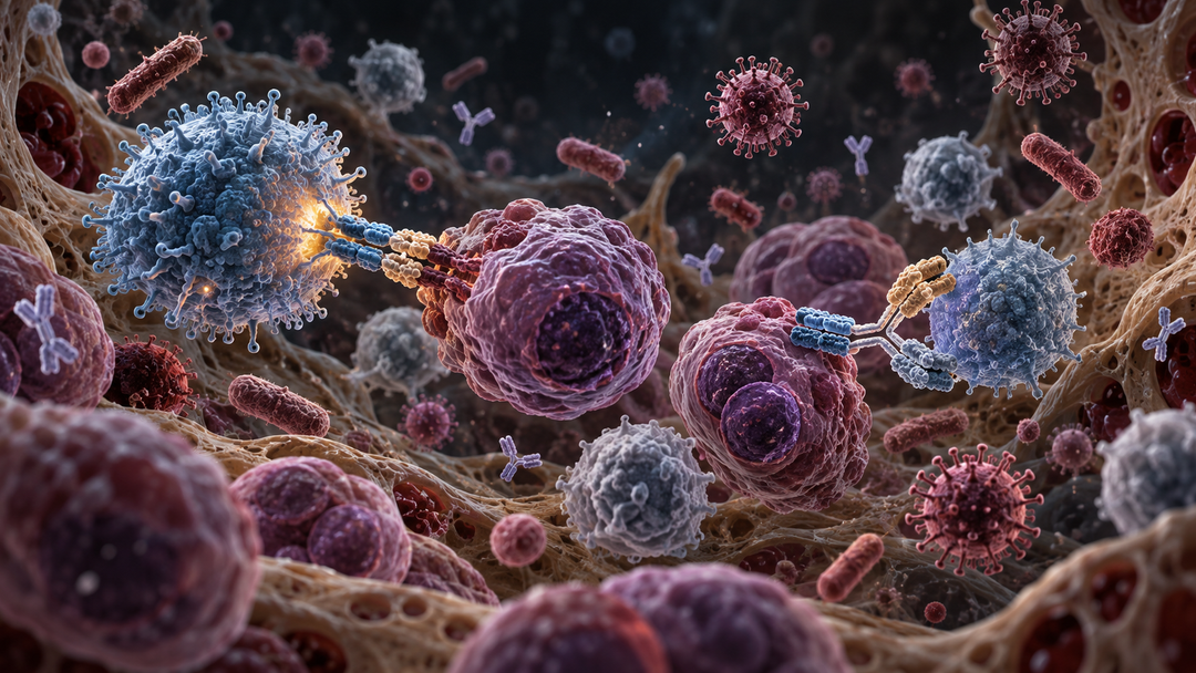 Original medical illustration for: Infections After CAR-T Cell Therapy and Bispecific Antibodies in Multiple Myeloma: What Patients Need to Know