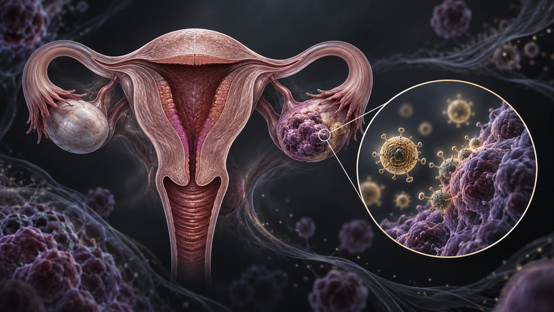 Original medical illustration for: Nanoparticles in Gynecologic Cancers: A 20-Year Research Review Made Simple