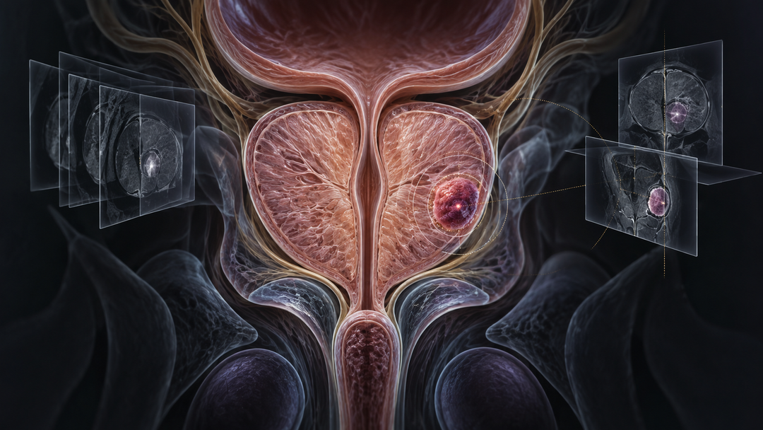Original medical illustration for: Prostate Cancer Detection and Treatment: A New Approach for Patients