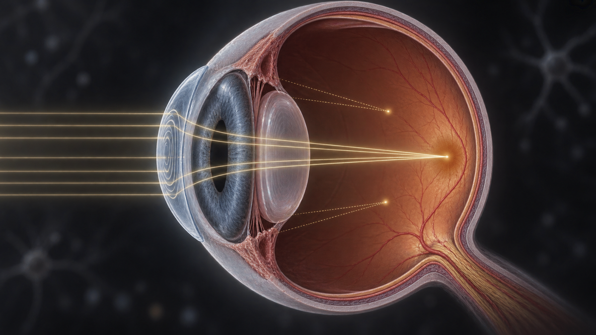 Original medical illustration for: Slowing Nearsightedness in Children: A Patient's Guide to the MiSight Contact Lens