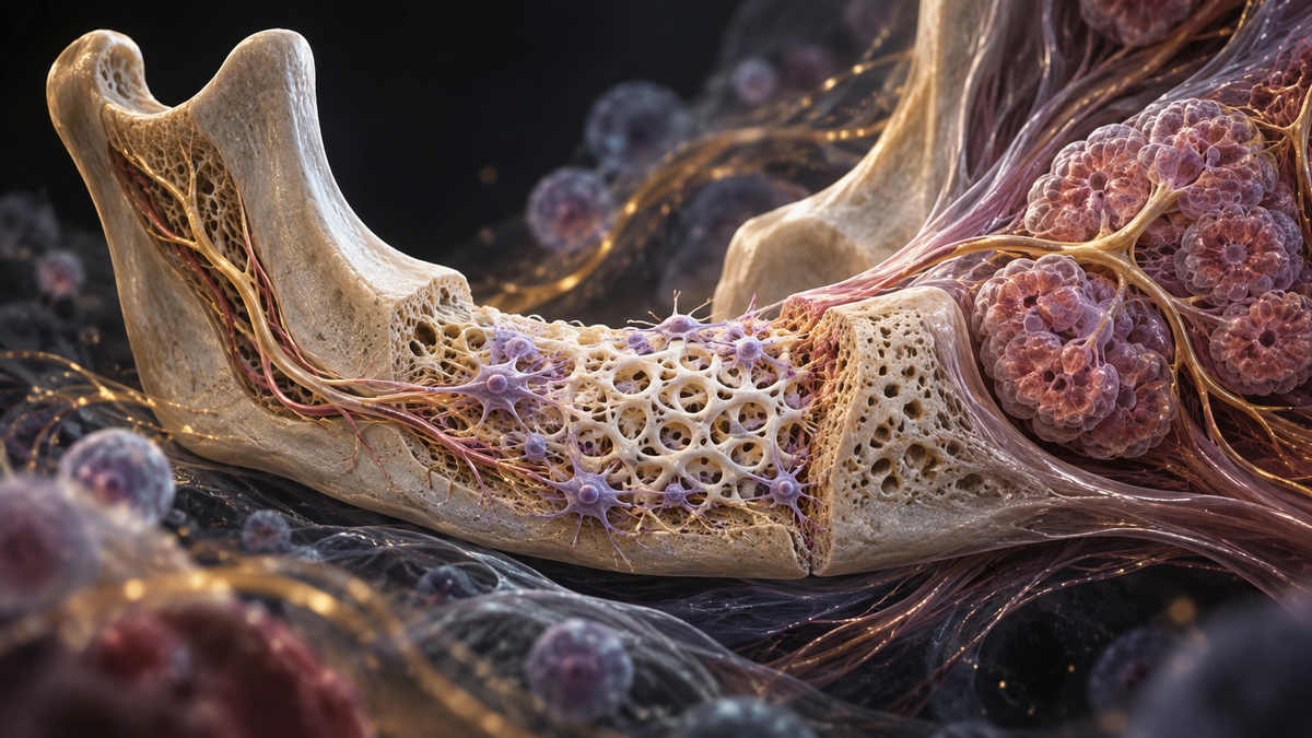 Original medical illustration for: Stem Cell Transplantation in Head and Neck Cancer: Combining Cancer Treatment With Facial Reconstruction