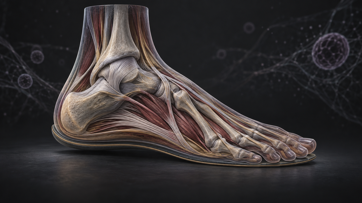 Original medical illustration for: Stepping Back to Minimal Footwear: How Going Barefoot-Style Could Benefit Your Feet at Every Age