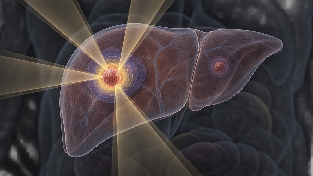 Original medical illustration for: Targeting Liver Metastases with Precision: A Patient's Guide to Stereotactic Radiotherapy (SRT)