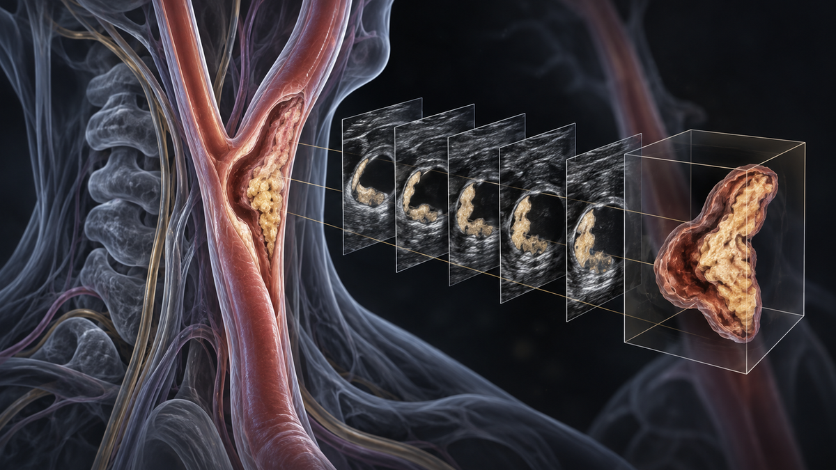 Original medical illustration for: Understanding a New 3D Ultrasound Method for Measuring Plaque in Your Arteries
