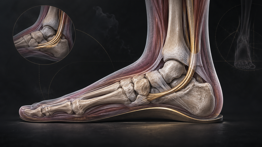 Original medical illustration for: Understanding Adult Flatfoot: A Complete Guide to Diagnosis and Treatment