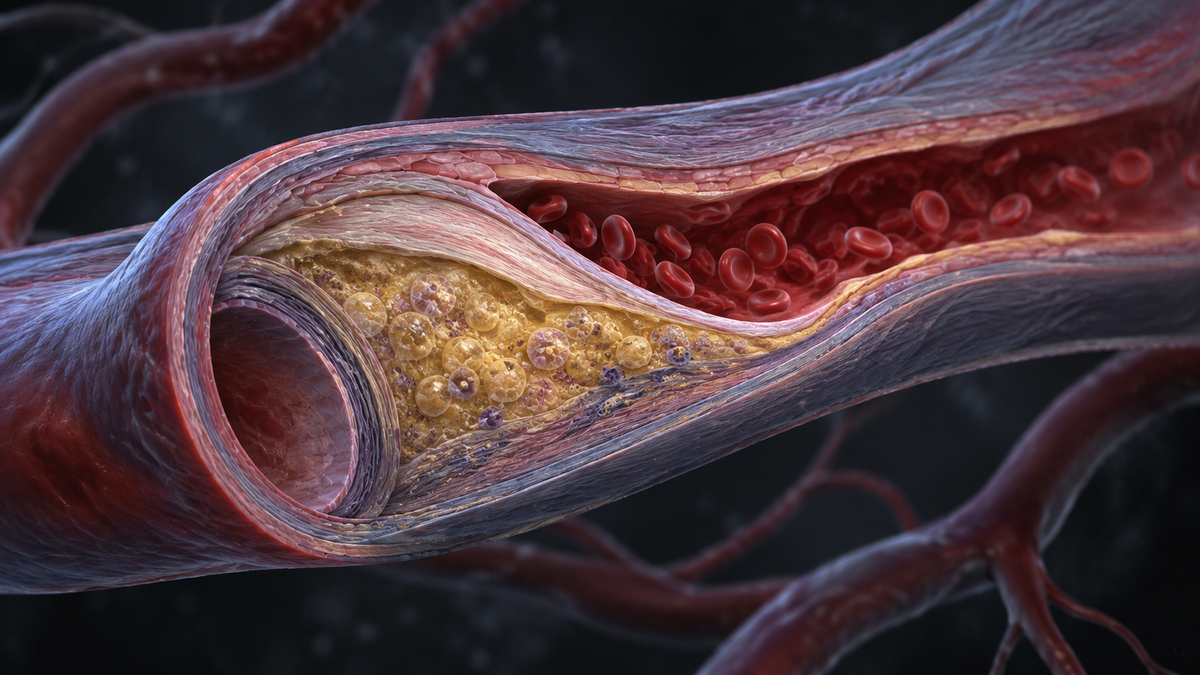 Original medical illustration for: Understanding Atherosclerosis: A Complete Guide to the Disease That Causes Heart Attacks and Strokes