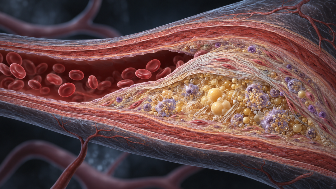 Original medical illustration for: Understanding Atherosclerosis: New Discoveries in Prevention, Risk Assessment, and Treatment
