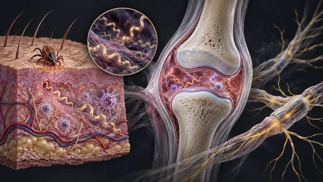 Original medical illustration for: Understanding Lyme Disease: A Complete Guide to Diagnosis and Treatment