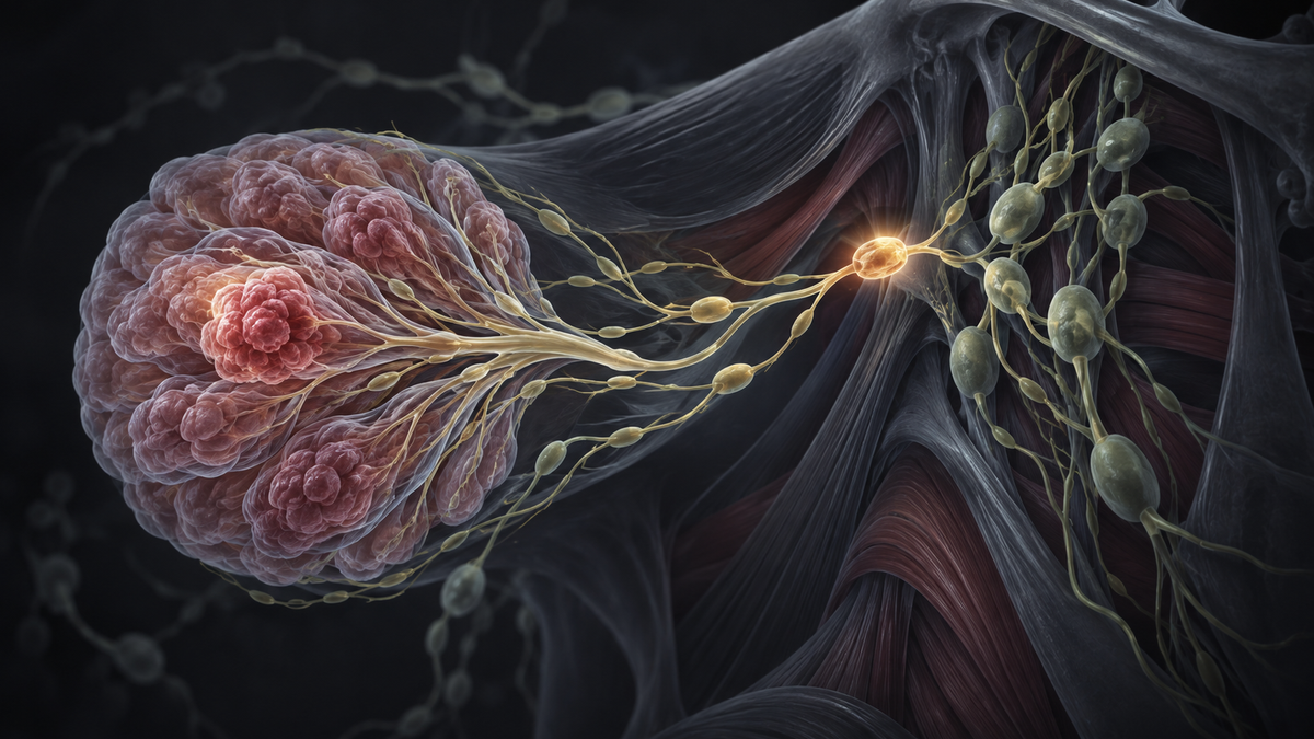 Original medical illustration for: Understanding Lymph Node Management in Breast Cancer: What Every Patient Should Know