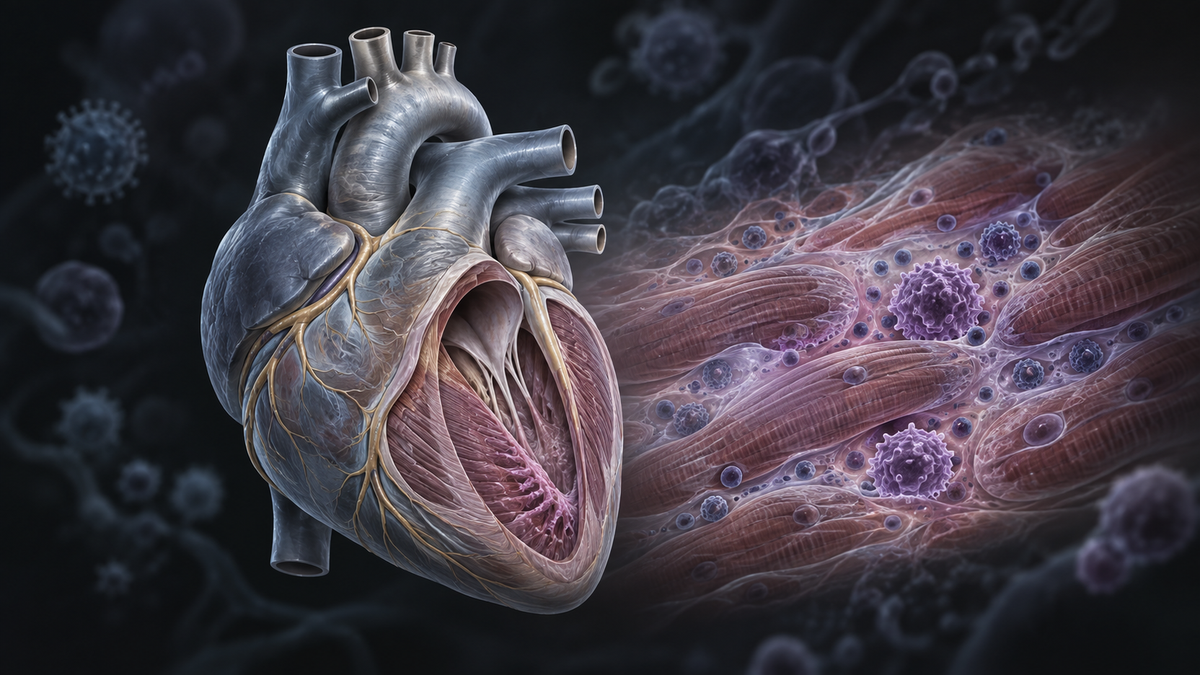Original medical illustration for: Understanding Myocarditis: Causes, Symptoms, Diagnosis, and Treatment