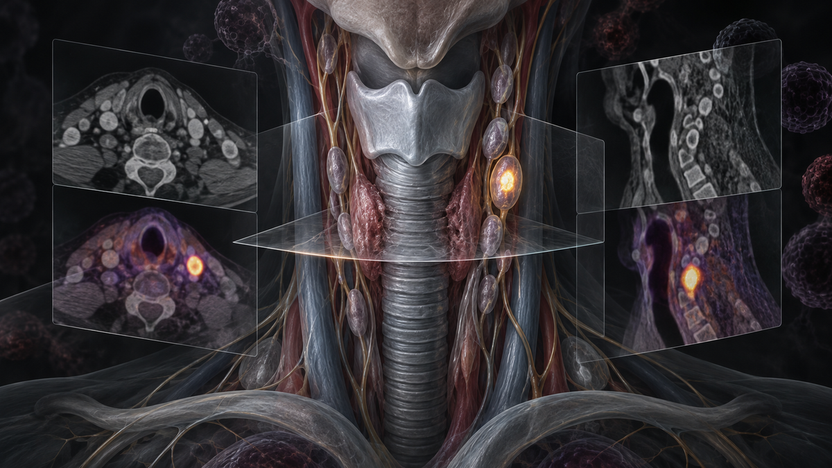 Original medical illustration for: Understanding PET/CT Scans in Differentiated Thyroid Cancer: A Complete Guide for Patients