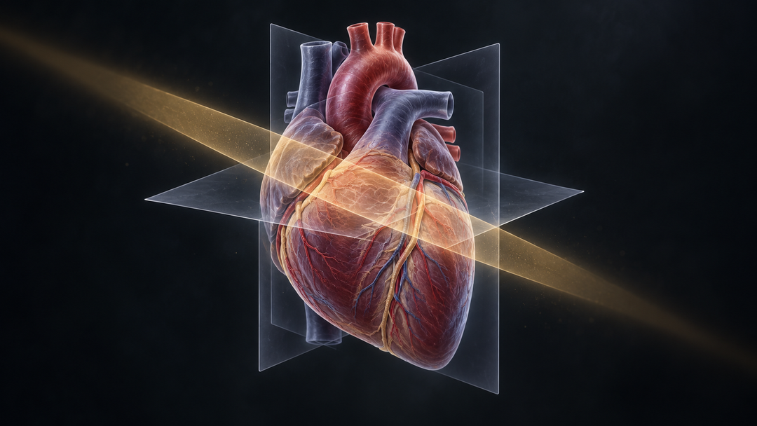 Original medical illustration for: Understanding Radiation Safety in Heart Imaging: A Patient's Guide