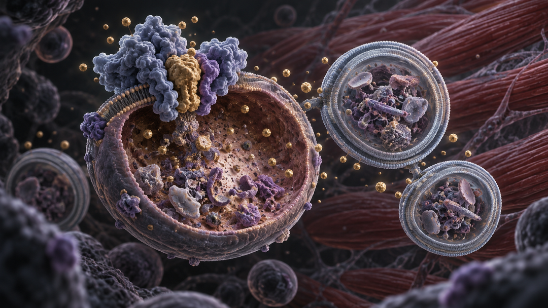 Original medical illustration for: Understanding Rapamycin: How a Longevity Drug Affects Health in Mice (and What It Means for Humans)