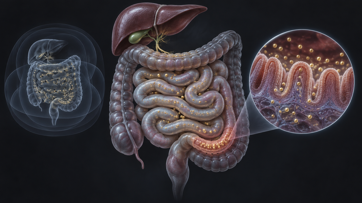 Original medical illustration for: Understanding Tauroselcholic Acid (SeHCAT) Testing: A Patient's Guide to Diagnosing Bile Acid Malabsorption