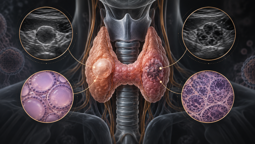 Original medical illustration for: Understanding Thyroid Nodules: A Complete Guide to Diagnosis and Management