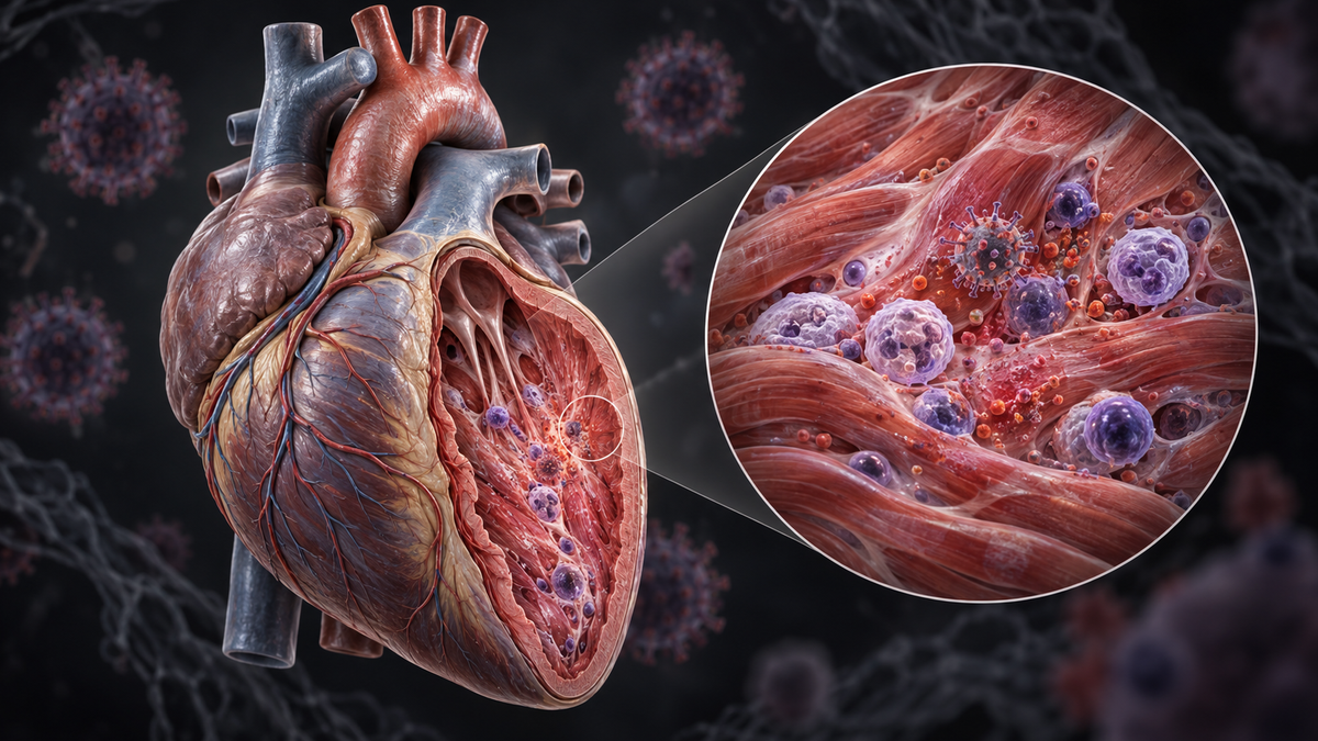 Original medical illustration for: Understanding Viral Myocarditis: A Complete Guide to Diagnosis and Treatment