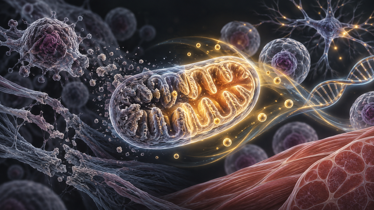 Original medical illustration for: Unlocking the Secrets of Aging: Breakthroughs in Aging Research and Drug Discovery Explained for Patients