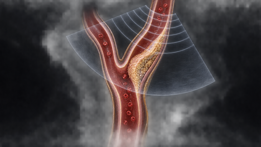 Original medical illustration for: Using Ultrasound to Prevent Stroke: A Patient's Guide