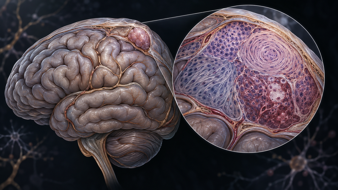 Original medical illustration for: Why Meningiomas Are More Complex Than They Appear: Understanding Tumor Heterogeneity