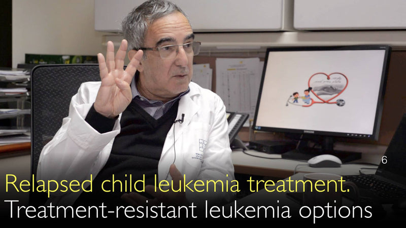Relapsed child leukemia. Treatment-resistant leukemia therapy options. Immunotherapy. 6