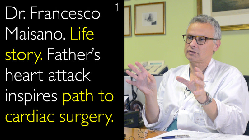 Доктор Франческо Майзано. Жизненная история. Сердечный приступ отца вдохновляет на кардиохирургию. 1