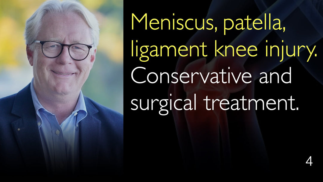 Meniscus, patella, ligament knee injury. Conservative and surgical treatment. 4