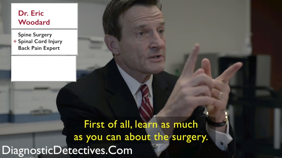 Recorded conversation with an academic spine surgery expert
